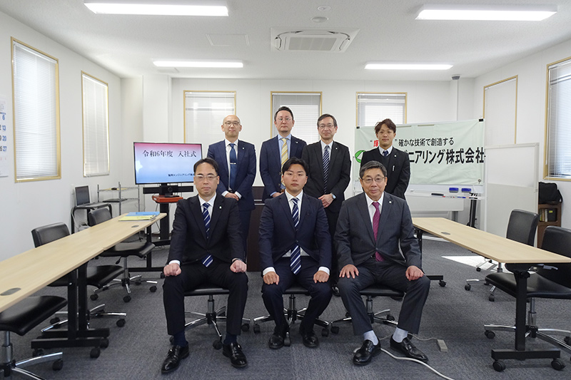 入社式の様子