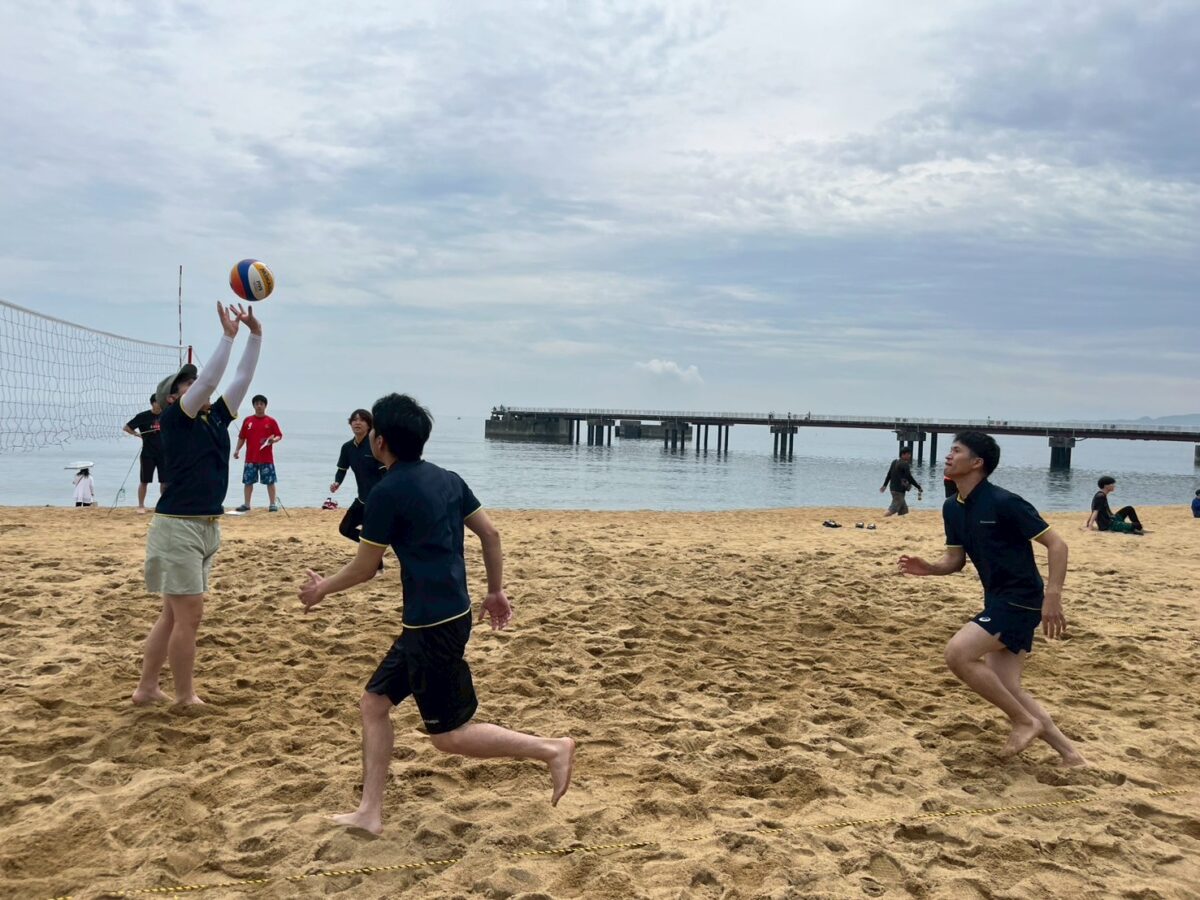 餅ヶ浜海岸里浜づくりビーチバレーボール大会 優勝！！ | 総合建設